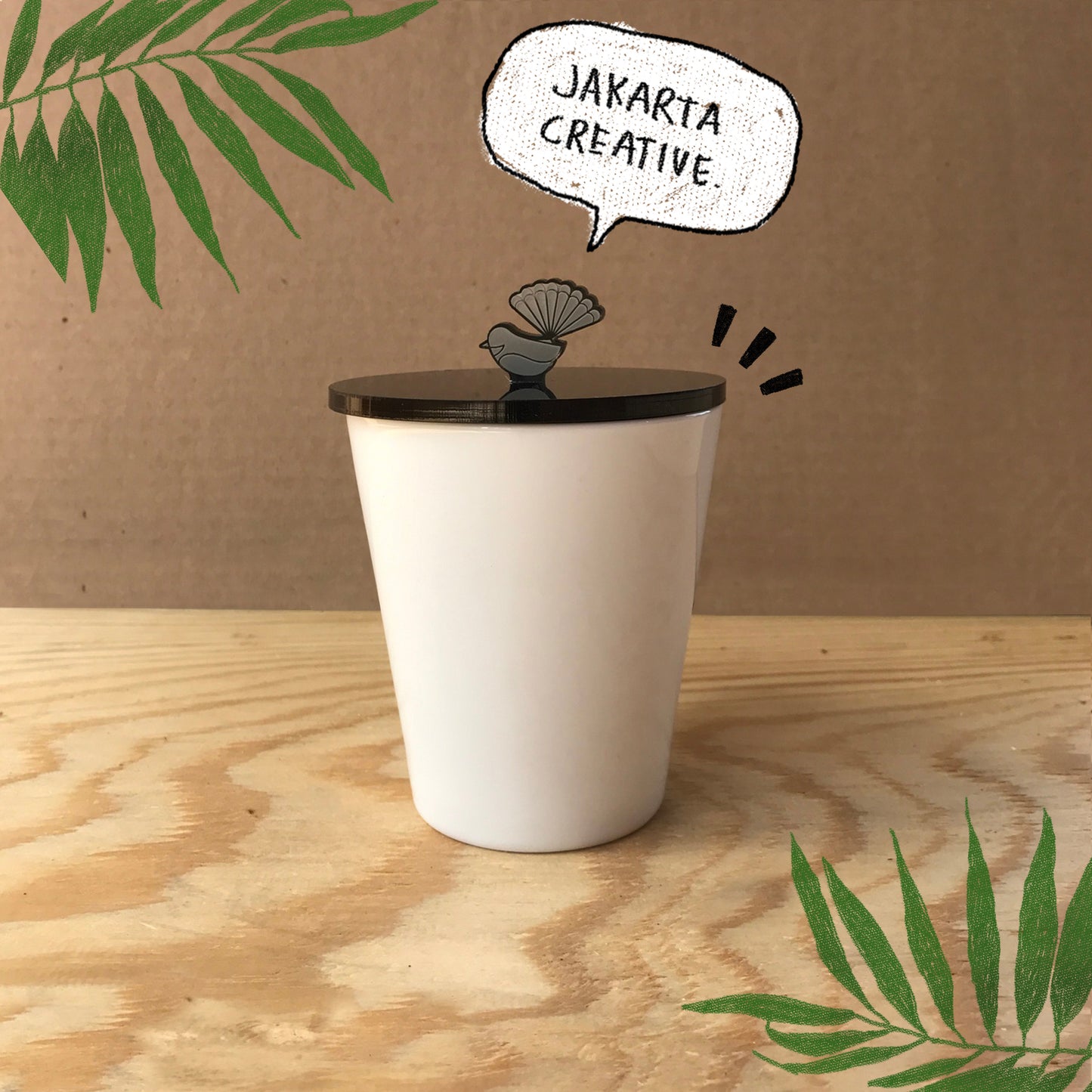 Cup Lid Kipasan Belang