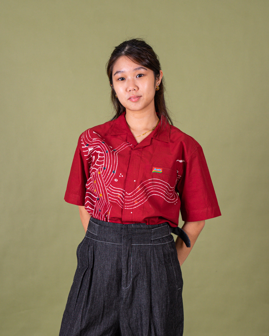 Kemeja Tulis Batik Indomie X JKT Creative
