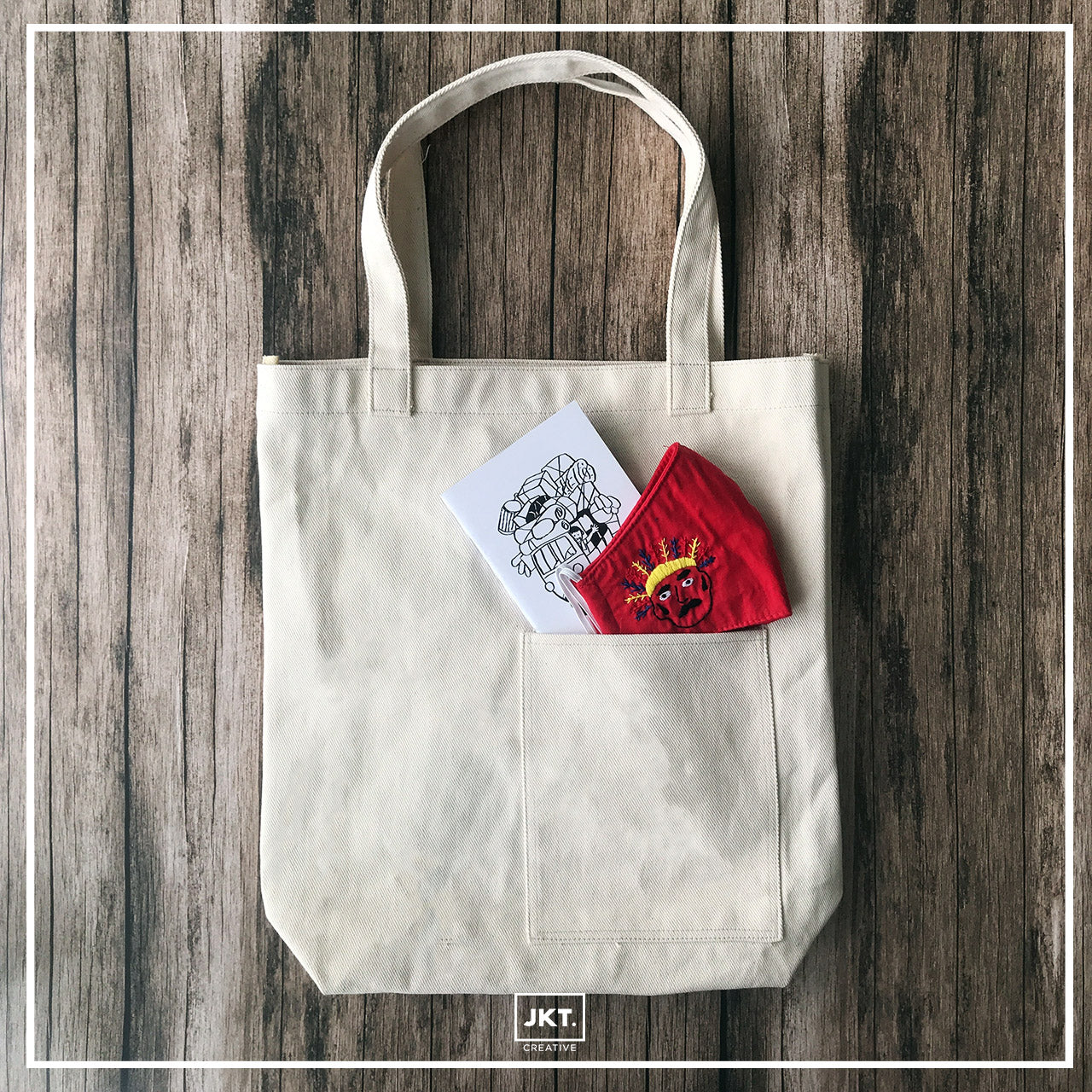 Totebag Wear Your Mask Bundle (Tote+Notebook of your choice)