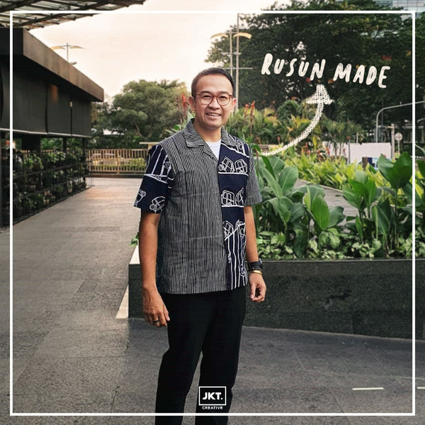 Kemeja Batik Tulis Sekar Jakarta Stripe