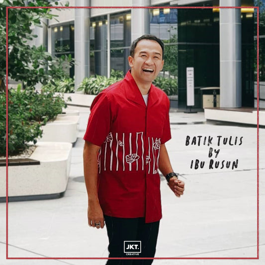 Kemeja Batik Tulis Sekar Jakarta Half top