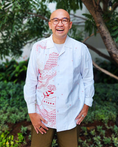 Kemeja Sulam Sekar Jagad by @Citahariini