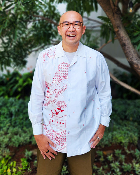 Kemeja Sulam Sekar Jagad by @Citahariini