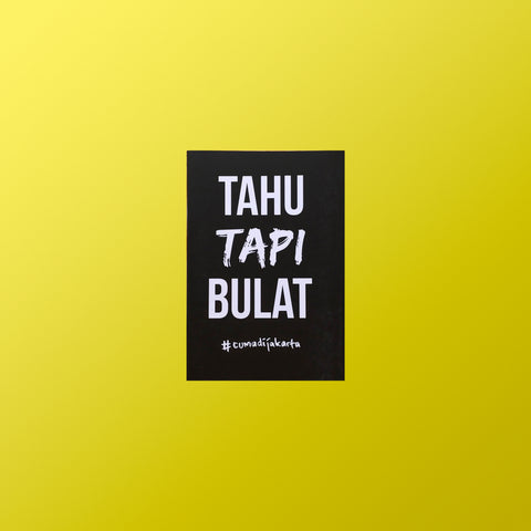 "Tahu Tapi Bulat" Notebook