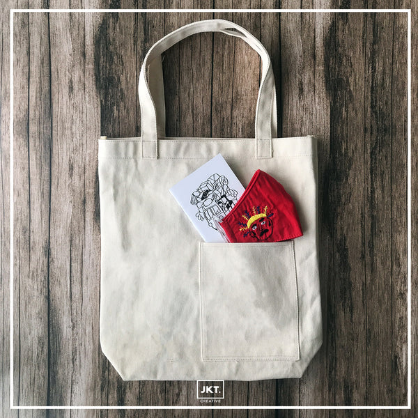 Totebag Wear Your Mask Bundle (Tote+Notebook of your choice)